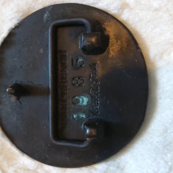 One-of-a-Kind Coca-Cola Globe Brass Belt buckle 1985 - Picture 4 of 7